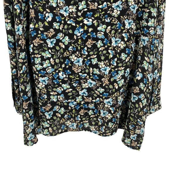 J. Jill Double Layer Shirt Women's XL Floral Long Sleeve Multicolored Flawed - Picture 6 of 13